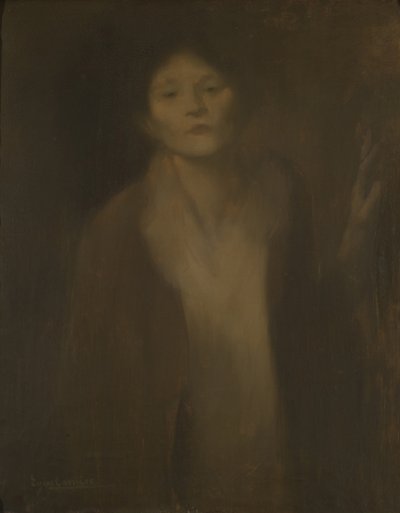 Woman Looking by Eugène Carrière